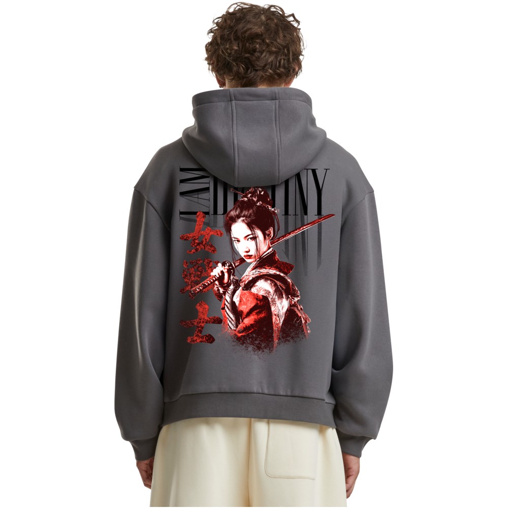 Mister Tee - I Am Destiny Fluffy Zip hoodie - Grey